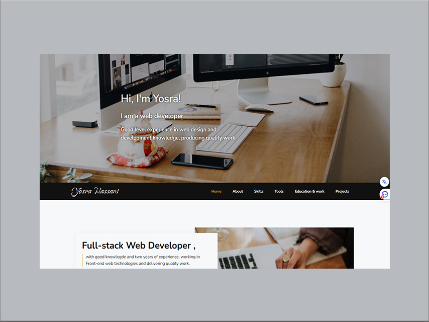 Portfolio web site